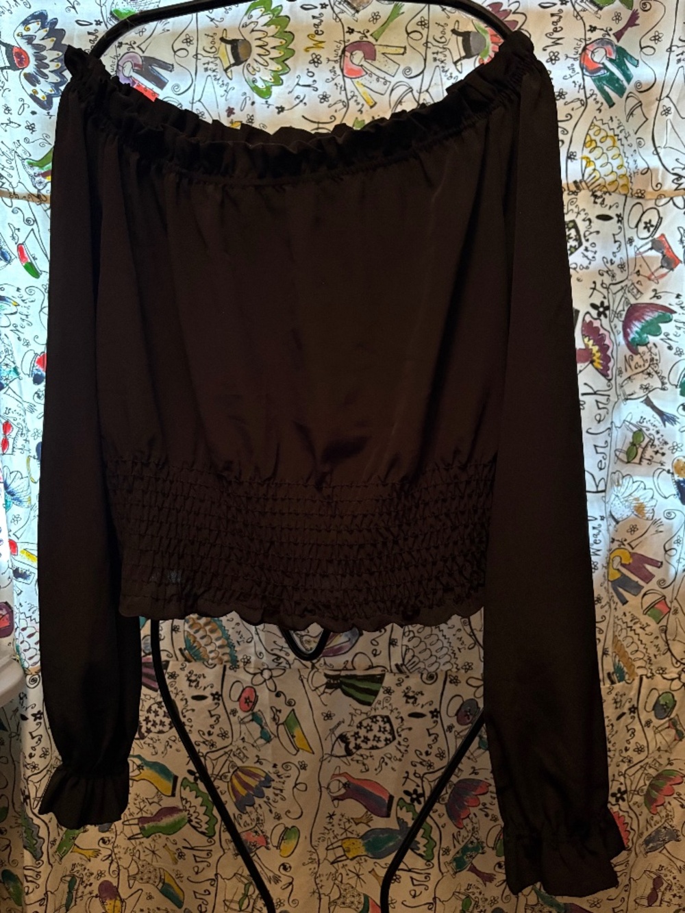 Off the shoulder peasant blouse